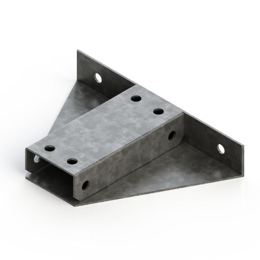 Picture of P2348-S2SS Stainless Steel 82mm x 41mm Double Delta Plate Unistrut 304859
