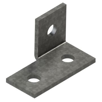 Show details for P1038 Stainless Steel 90° 4 Hole Right Hand Tee Angle Bracket  Unistrut 304821 Picture of P1038 Stainless Steel 90° 4 Hole Right Hand Tee Angle Bracket  Unistrut 304821