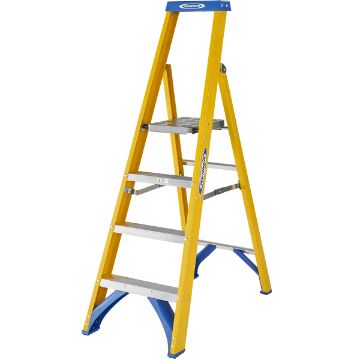 Show details for 4 Tread Fibreglass Platform Step (0.93m Platform Height) EN131 936094 Picture of 4 Tread Fibreglass Platform Step (0.93m Platform Height) EN131 936094