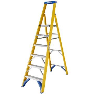 Show details for 6 Tread Fibreglass Platform Step (1.4m Platform Height) EN131 936088 Picture of 6 Tread Fibreglass Platform Step (1.4m Platform Height) EN131 936088