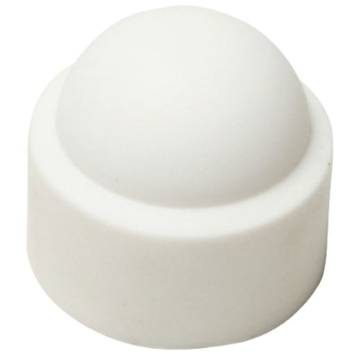 Picture of M8 (13mm AF) White Nut Cover Cap 190932