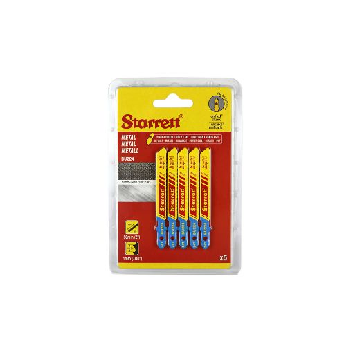 Picture of (Pack of 5) - BU224 Starrett 50mm 24TPI Metal Cutting Jigsaw Blade BU224-5 507087