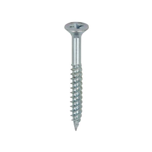 Picture of 8  x 2.1/2" Pozi Countersunk Twin Threaded Woodscrew Zinc Plated 08212CWZ 239138