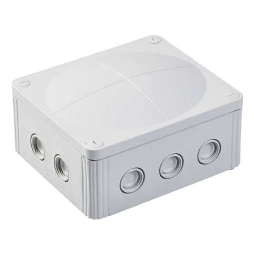 Picture of COMBI 1210/5 Grey IP66 Junction Box 5 Pole 57 Amp (160 x 140 x 81mm) Wiska 1462 940113